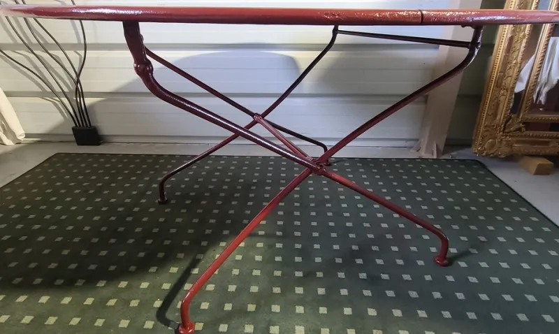Pamono Wrought Iron Garden Tables, 1900s, Set of 4> Garden Tables