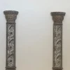 Pamono Wrought Iron Half Columns, 1970s, Set of 2> Pedestals And Columns