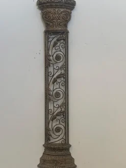 Pamono Wrought Iron Half Columns, 1970s, Set of 2><noscript><img width=