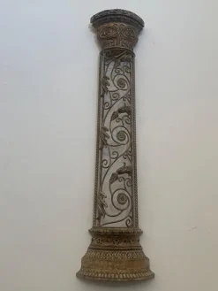 Pamono Wrought Iron Half Columns, 1970s, Set of 2><noscript><img width=