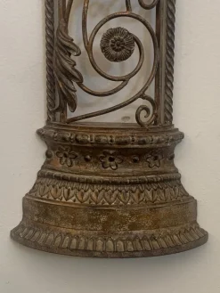 Pamono Wrought Iron Half Columns, 1970s, Set of 2><noscript><img width=