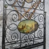 Sale Pamono Wrought Iron Hand-Painted Bed, Italy