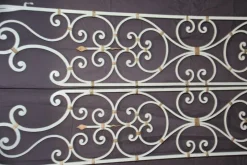 Pamono Wrought Iron Interior Doors by Gilbert Poillerat, 1950s, Set of 2><noscript><img width=