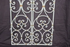 Pamono Wrought Iron Interior Doors by Gilbert Poillerat, 1950s, Set of 2><noscript><img width=