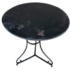 Pamono Wrought Iron Pedestal Table, France><noscript><img width=
