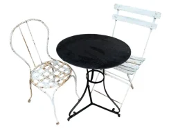 Pamono Wrought Iron Pedestal Table, France><noscript><img width=