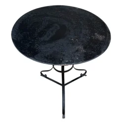 Pamono Wrought Iron Pedestal Table, France><noscript><img width=
