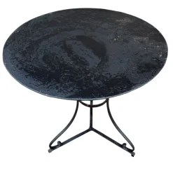 Pamono Wrought Iron Pedestal Table, France><noscript><img width=