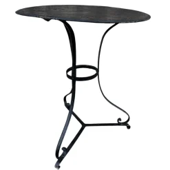 Pamono Wrought Iron Pedestal Table, France><noscript><img width=