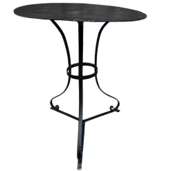 Pamono Wrought Iron Pedestal Table, France><noscript><img width=