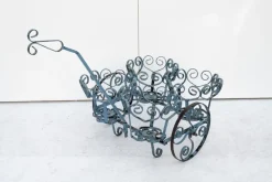 Best Pamono Wrought Iron Planter Carriage, 1960s, Set of 2
