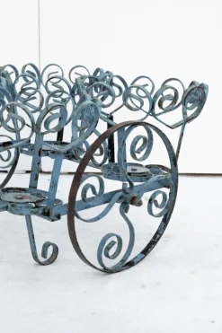 Best Pamono Wrought Iron Planter Carriage, 1960s, Set of 2
