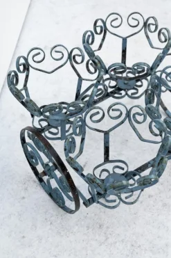 Best Pamono Wrought Iron Planter Carriage, 1960s, Set of 2