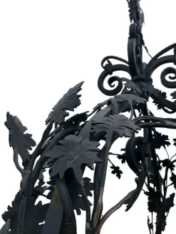 Pamono Wrought Iron Well Head Gantry with Pulley, 1950s><noscript><img width=