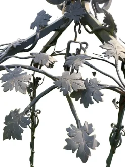 Pamono Wrought Iron Well Head Gantry with Pulley, 1950s><noscript><img width=