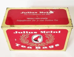 Best Pamono XJulius Meinl Tea Tin, 1960s