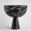Pamono XL Black Marble Pedestal Bowl from Kiwano Concept> Tabletop|Bowls