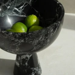 Pamono XL Black-Green Levanto Marble Pedestal Bowl from Kiwano Concept><noscript><img width=