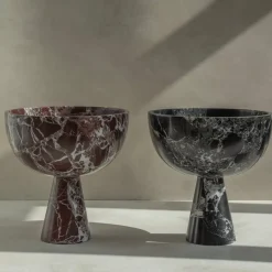 Pamono XL Black-Green Levanto Marble Pedestal Bowl from Kiwano Concept><noscript><img width=