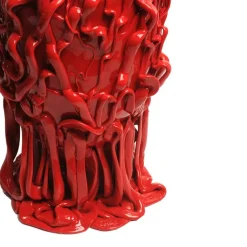 Pamono Xl Matt Red Medusa Vase by Gaetano Pesce for Fish Design> Tabletop