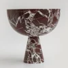 Pamono XL Rosso Levanto Marble Pedestal Bowl from Kiwano Concept> Tabletop|Bowls