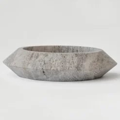 Pamono XL Silver Travertine Eclipse Bowl from Kiwano Concept> Tabletop|Bowls
