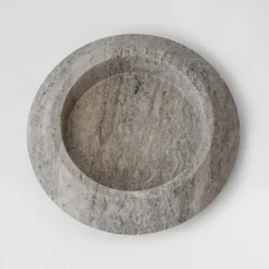 Pamono XL Silver Travertine Eclipse Bowl from Kiwano Concept><noscript><img width=