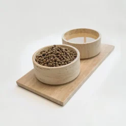 Pamono XL Travertine Limited Edition Pet Bowl from Kiwano Concept