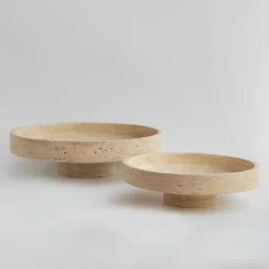 Pamono XL Travertine Narrow Bowl from Kiwano Concept><noscript><img width=