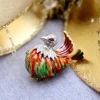 New Pamono Yellow and White Gold Brooch with Diamonds