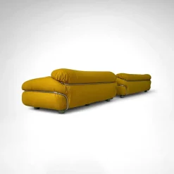 Hot Pamono Yellow Bouclé Sesann Sofas by Gianfranco Frattini for Cassina, 1970s, Set of 2