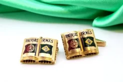 Pamono Yellow Gold Cufflinks, Set of 2