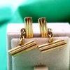 Pamono Yellow Gold Cufflinks with Tree Trunk-Shaped Reliefs, Set of 2> Cufflinks