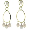 Best Pamono Yellow Gold Drop Earrings, Set of 2