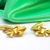 New Pamono Yellow Gold Fleur-De-Lis Cufflinks, Set of 2