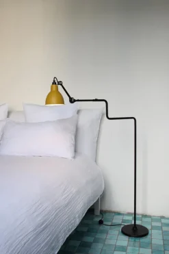 Pamono Yellow Lampe Gras N° 411 Floor Lamp by Bernard-Albin Gras> Floor Lamps