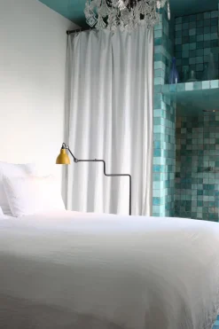 Pamono Yellow Lampe Gras N° 411 Floor Lamp by Bernard-Albin Gras><noscript><img width=