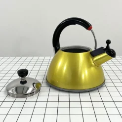 Pamono Yellow Tea Kettle from Mikado, Japan, 1980s><noscript><img width=