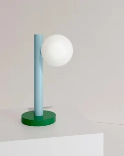 Pamono Yellow Tube with Globes and Cones Desk Lamp by Atelier Areti><noscript><img width=