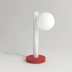 Pamono Yellow Tube with Globes and Cones Desk Lamp by Atelier Areti><noscript><img width=