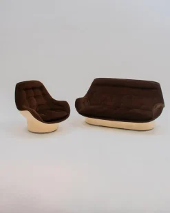 New Pamono Yoga Chair and Sofa by Michael Cadestin for Airborne 1960, Set of 2