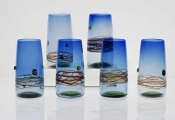 Pamono Young Collection Murano Glasses from Cenedese, 1960s, Set of 6> Glassware