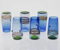 Pamono Young Collection Murano Glasses from Cenedese, 1960s, Set of 6><noscript><img width=
