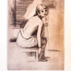Pamono Young Model - Original Etching by Theodore Stravinsky - 1932 1932> Impressionist