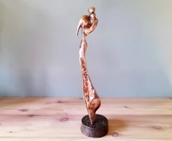 Best Pamono Yves Lohé, Figurative Sculpture, 1970s, Bronze