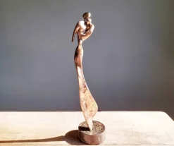 Best Pamono Yves Lohé, Figurative Sculpture, 1970s, Bronze