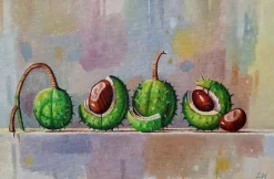 Pamono Zbigniew Wozniak, Still Life with Chestnuts, 2004, Oil on Canvas> Painting