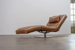 Clearance Pamono Zeta Chaise Lounge in Leather from Natuzzi, 2000s