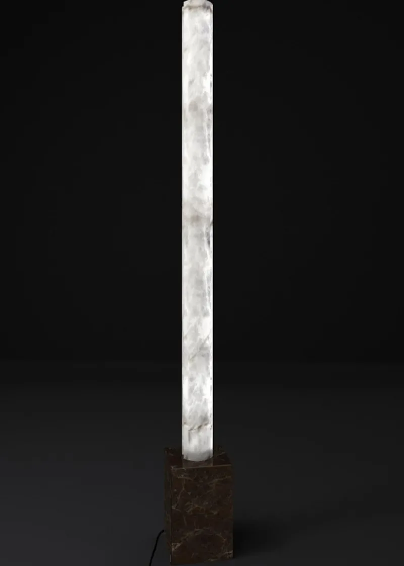 Outlet Pamono Zeus Emperador Marble Floor Lamp by Alabastro Italiano