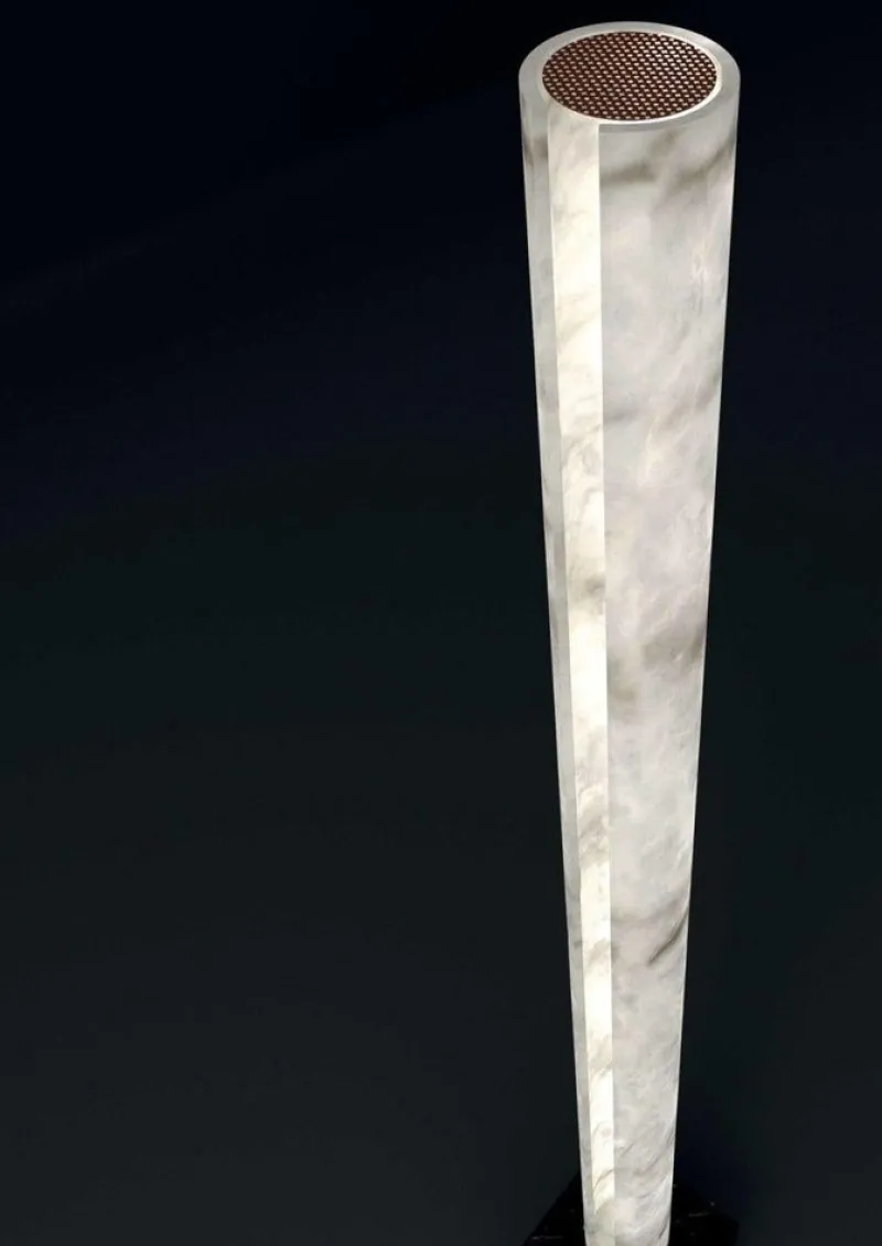Outlet Pamono Zeus Emperador Marble Floor Lamp by Alabastro Italiano